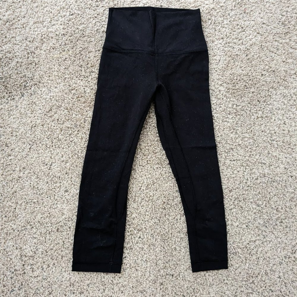Lululemon Black Leggings Cropped